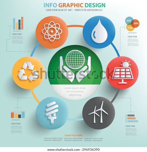 Nature and ecology concept info graphic design,\
Business concept\
design.