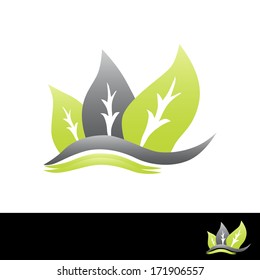 nature, ecology or environment symbol, design element