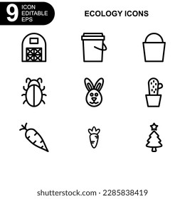 nature and ecology icon or logo isolated sign symbol vector illustration - Collection of high quality black style vector icons 
