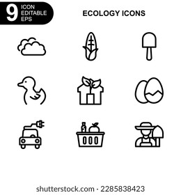 nature and ecology icon or logo isolated sign symbol vector illustration - Collection of high quality black style vector icons 
