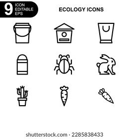 nature and ecology icon or logo isolated sign symbol vector illustration - Collection of high quality black style vector icons 
