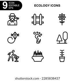 nature and ecology icon or logo isolated sign symbol vector illustration - Collection of high quality black style vector icons 
