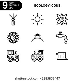 nature and ecology icon or logo isolated sign symbol vector illustration - Collection of high quality black style vector icons 
