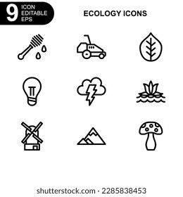 nature and ecology icon or logo isolated sign symbol vector illustration - Collection of high quality black style vector icons 
