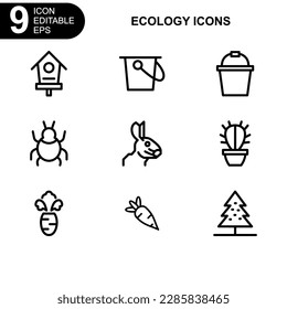 nature and ecology icon or logo isolated sign symbol vector illustration - Collection of high quality black style vector icons 
