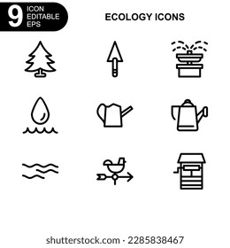 nature and ecology icon or logo isolated sign symbol vector illustration - Collection of high quality black style vector icons 
