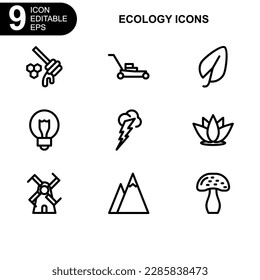 nature and ecology icon or logo isolated sign symbol vector illustration - Collection of high quality black style vector icons 
