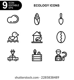 nature and ecology icon or logo isolated sign symbol vector illustration - Collection of high quality black style vector icons 
