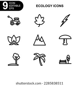 nature and ecology icon or logo isolated sign symbol vector illustration - Collection of high quality black style vector icons 
