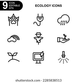 nature and ecology icon or logo isolated sign symbol vector illustration - Collection of high quality black style vector icons 
