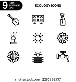 nature and ecology icon or logo isolated sign symbol vector illustration - Collection of high quality black style vector icons 

