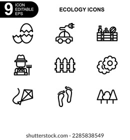 nature and ecology icon or logo isolated sign symbol vector illustration - Collection of high quality black style vector icons 
