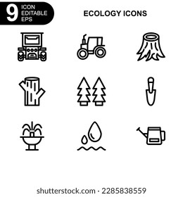 nature and ecology icon or logo isolated sign symbol vector illustration - Collection of high quality black style vector icons 
