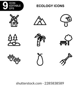 nature and ecology icon or logo isolated sign symbol vector illustration - Collection of high quality black style vector icons 
