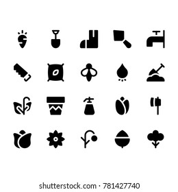 
Nature and Ecology Solid Icons 2
