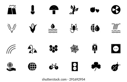 Nature and Ecology Vector Icons