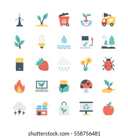 Nature and Ecology Vector Icons 4