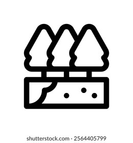 Nature. Editable stroke vector icon.