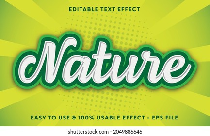 nature editable text effect template with abstract style use for business brand and company logo