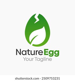 Plantilla de diseño de logotipo de huevo de Naturaleza. Bueno para empresas, agencias, comunidad y Organización