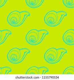 Nature elegant magic animal background glamorous shell multicolored sea seamless summer.