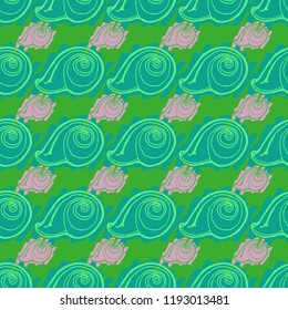 Nature elegant magic animal background glamorous shell multicolored sea seamless summer.