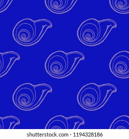 Nature elegant magic animal background lovely shell multicolored sea seamless summer.