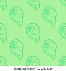 Nature elegant magic animal background lovely shell multicolored sea seamless summer.