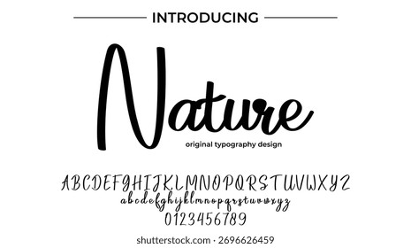 Nature - Elegant Script Font for Smooth Handwritten Design and Creative Typography