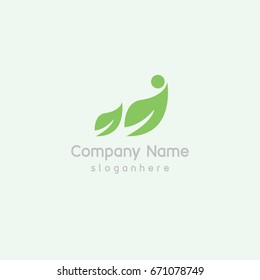 Nature element logo design