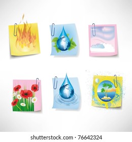 nature elements icons