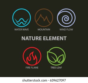 1,326 Earth Air Fire Water Line Symbols Images, Stock Photos & Vectors 