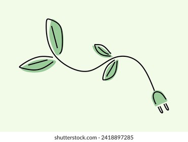 nature energy ecology art line icon. environmentally friendly . Ecology icon. Simple symbol of environmental sustainability. icon, poster, logo, symbol, social media, company. vector illustration