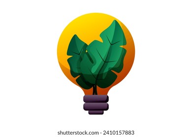 Nature Energy Environmental Sticker Design