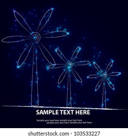 Nature energy graphic background