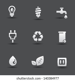 Nature and energy icons,vector
