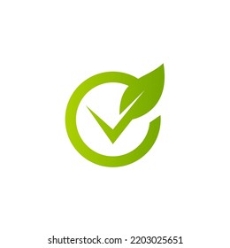 Nature energy leaf logo green