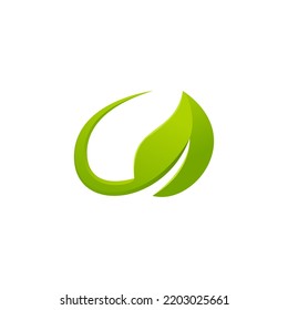 Nature Energy Leaf Logo Green Stock Vector (Royalty Free) 2203025661 ...