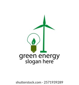 nature energy logo design vector