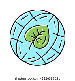 nature environment color icon vector. nature environment sign. isolated symbol illustration