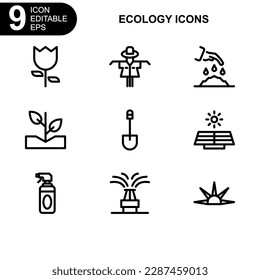 nature and environment icon or logo isolated sign symbol vector illustration - high quality black style vector icons