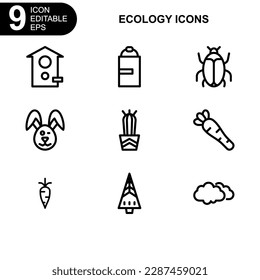 icono de naturaleza y entorno o logotipo símbolo de signo aislado ilustración vectorial - iconos vectoriales de estilo negro de alta calidad