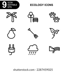 nature and environment icon or logo isolated sign symbol vector illustration - high quality black style vector icons