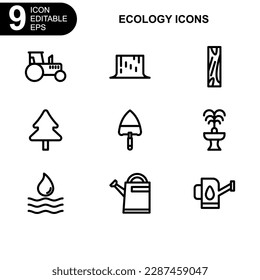 Natur- und Umweltzeichen oder Logo einzeln auf Zeichen, Vektorgrafik - hochwertige Vektorsymbole in schwarzem Stil