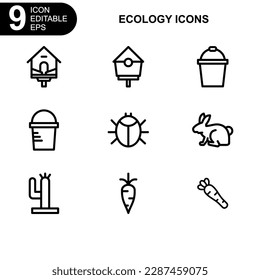 nature and environment icon or logo isolated sign symbol vector illustration - high quality black style vector icons