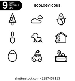 nature and environment icon or logo isolated sign symbol vector illustration - high quality black style vector icons