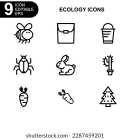 nature and environment icon or logo isolated sign symbol vector illustration - high quality black style vector icons