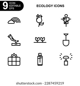 nature and environment icon or logo isolated sign symbol vector illustration - high quality black style vector icons