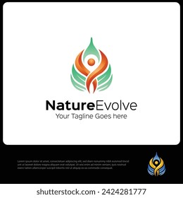 Nature Evolve Logo Template For Multiple Use