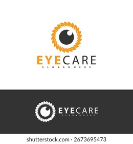 Nature Eye Logo design vector template. Colorful media icon. Vision Logotype concept idea